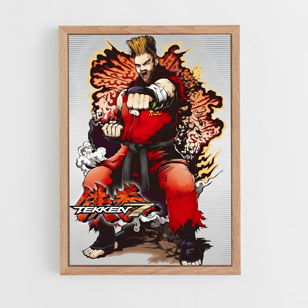 Poster Tega Tega Tega – affiche Tekken (vue 4)